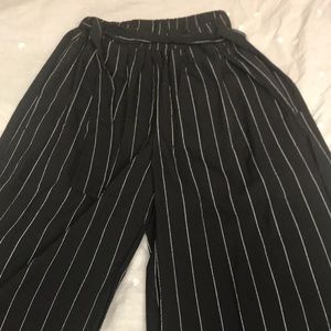 Crepe boho pants with tie!
